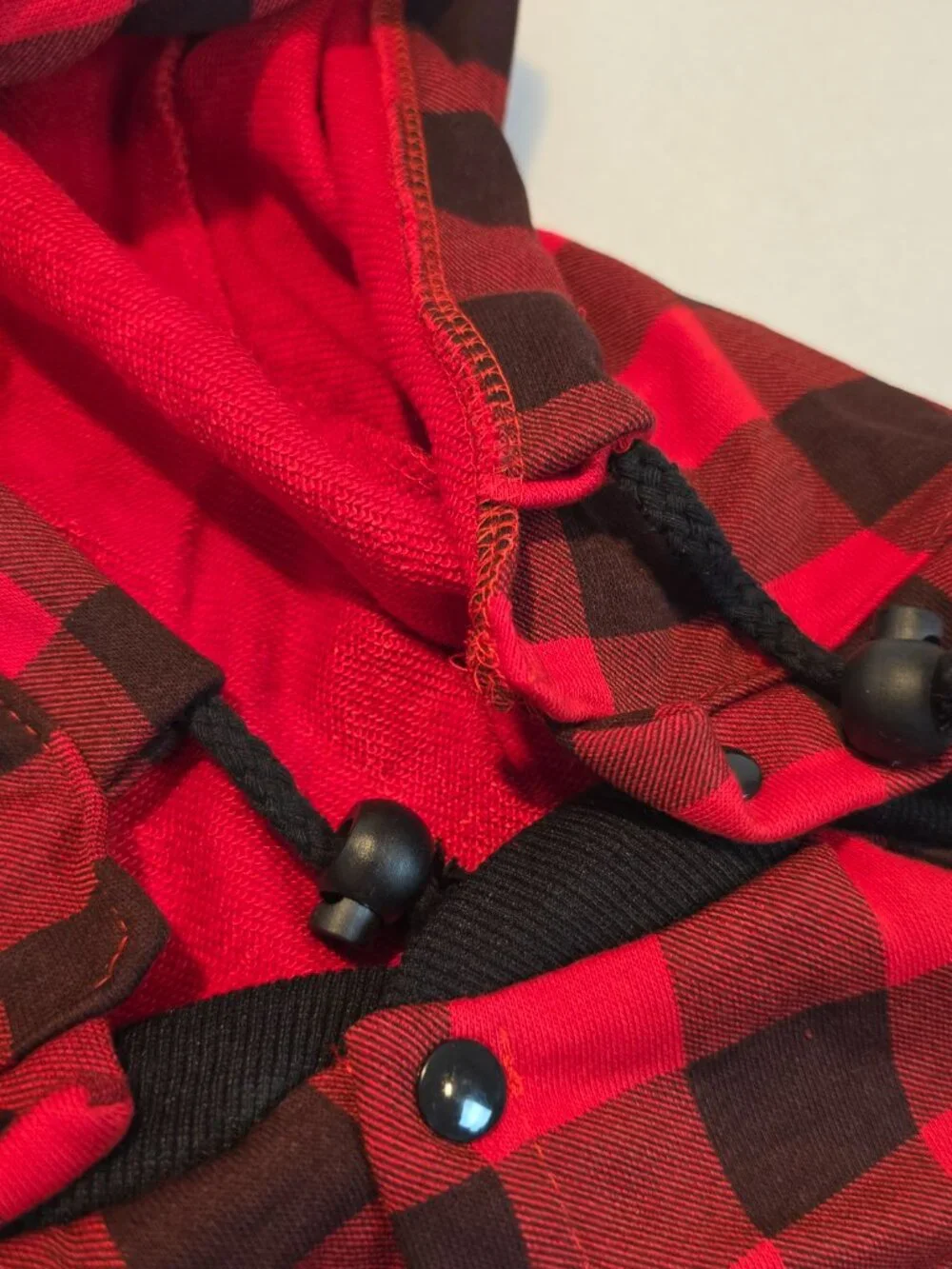 Red Buffalo Plaid Dog Hoodie Pet Clothes